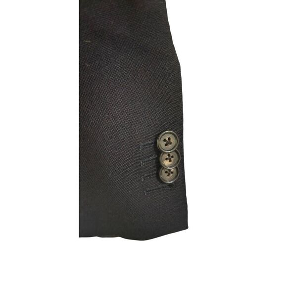 The Society Shop Men's Custom Made Wool Navy 1 of 1 Blazer 38 Short - Picture 5 of 9